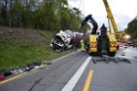 VU Gefahrgut LKW umgestuerzt A 4 Rich Koeln Hoehe AS Gummersbach P460